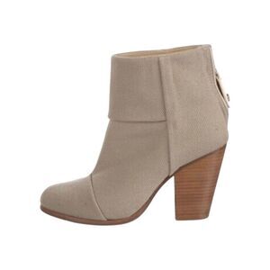 RAG & BONE Newbury Brown Canvas Heeled Ankle Boot Size EU39/9US